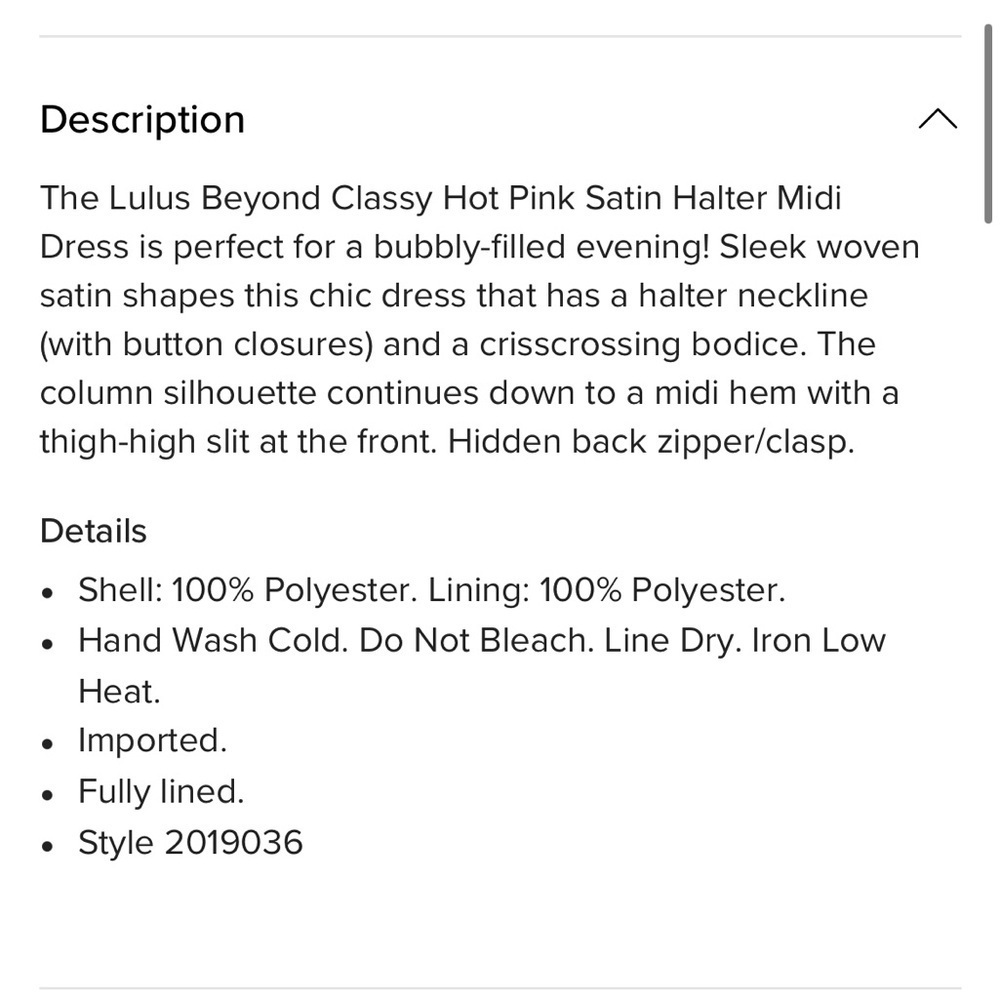 Lulus Beyond Classy Hot Pink Satin Halter Midi Dress - Picture 6 of 7